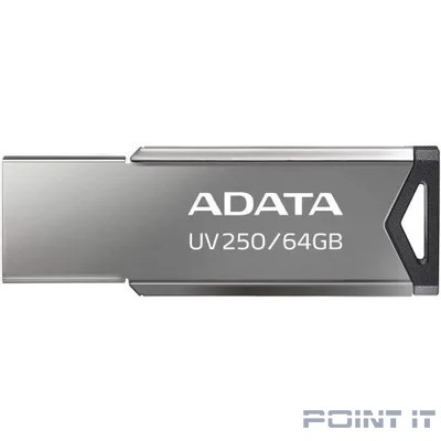 A-DATA Flash Drive 64GB UV250 AUV250-64G-RBK USB2.0 серебристый