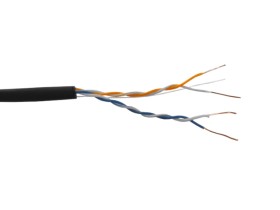 Кабель Skynet Light UTP2 cat.5е, одножильный, 305м, Cu, для наружных работ, черный