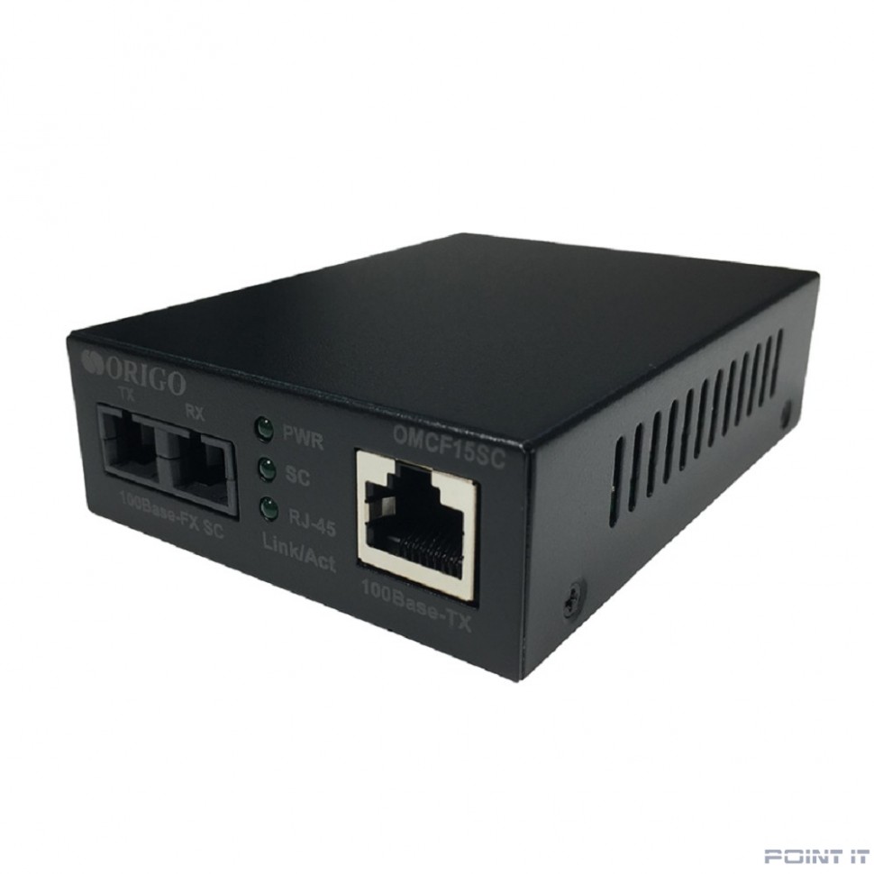 ORIGO OMCF15SC/A1A Медиаконвертер 100Base-TX / 100Base-FX (SC), 1310 нм, одномод, до 15 км