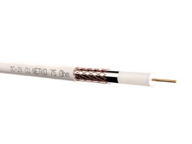 Кабель коаксиальный 3C-2V Netko, 75 Ом (CU, оплетка 32 нити СU), белый (100м) РАСПРОДАЖА