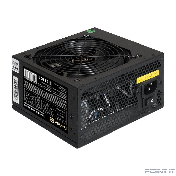 Exegate EX292167RUS Блок питания 800W ExeGate XP800 (ATX, 12cm fan, 24pin, 2x(4+4)pin, 2xPCI-E, 5xSATA, 3xIDE, black)