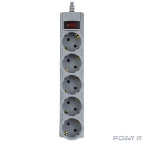 Perfeo Сетевой фильтр "POWERX", PF_A4715 (1,8м, 5 розеток, серый)