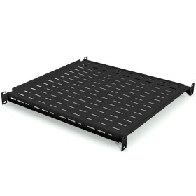 Полка для шкафа глубиной 600 (443х400), с ушками, черная, 60 кг