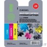 Cactus BCI-24CL набор картриджей для Canon S200/S200x/S300/S330/S330/Photo i250/i320/i350/i450/i455/i470D/i475D/SmartBase MPC190/200 Photo/MP360/370/390/Pixma MP110/130/iP1000/iP1500/, многоцветный