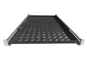 Полка выдвижная 1U для шкафа глубиной 900/1000 (482х800), черная