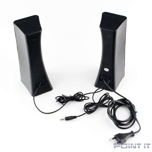 Gembird SPK-500, черный, 6 Вт, рег. громкости, разъём для наушников,питание 220