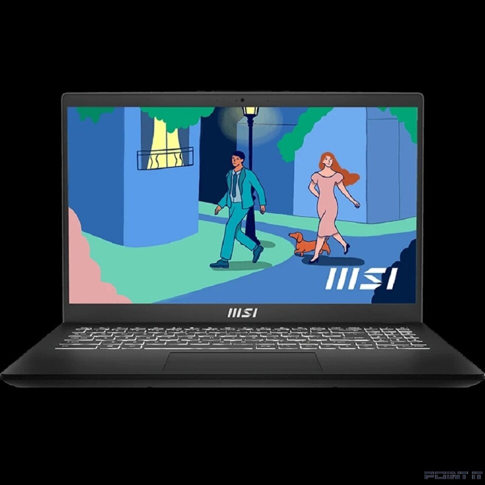 Ноутбук MSI Modern 15 B7M-472XRU [9S7-15HK12-472] Black 15.6" {FHD Ryzen 7 7730U/16Gb/SSD1Tb/15.6"/NoOS}