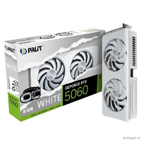 Видеокарта PCIE16 RTX5060 8GB PA-RTX5060 WHITE OC 8GB PALIT