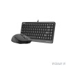 Комплект кл-ра+мышь проводн. A4Tech Fstyler F1110 black/grey USB Multimedia (F1110 GREY)
