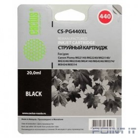 Cactus PG440XL  Картридж  для Canon PIXMA MG2140/MG3140, черный