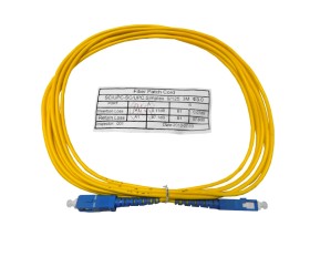 Патч-корд оптический соединительный SC-SC/UPC SM Simplex 3.0мм 9/125, 3м