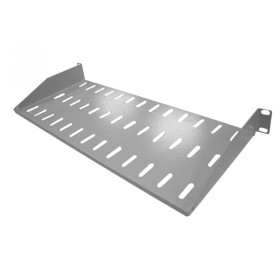 Полка консольная 1U, глубина 200, без крепежа, серая 