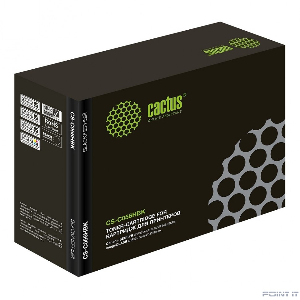 Картридж лазерный Cactus CS-C056HBK черный (21000стр.) для Canon imageCLASS LBP320 Series/540 Series