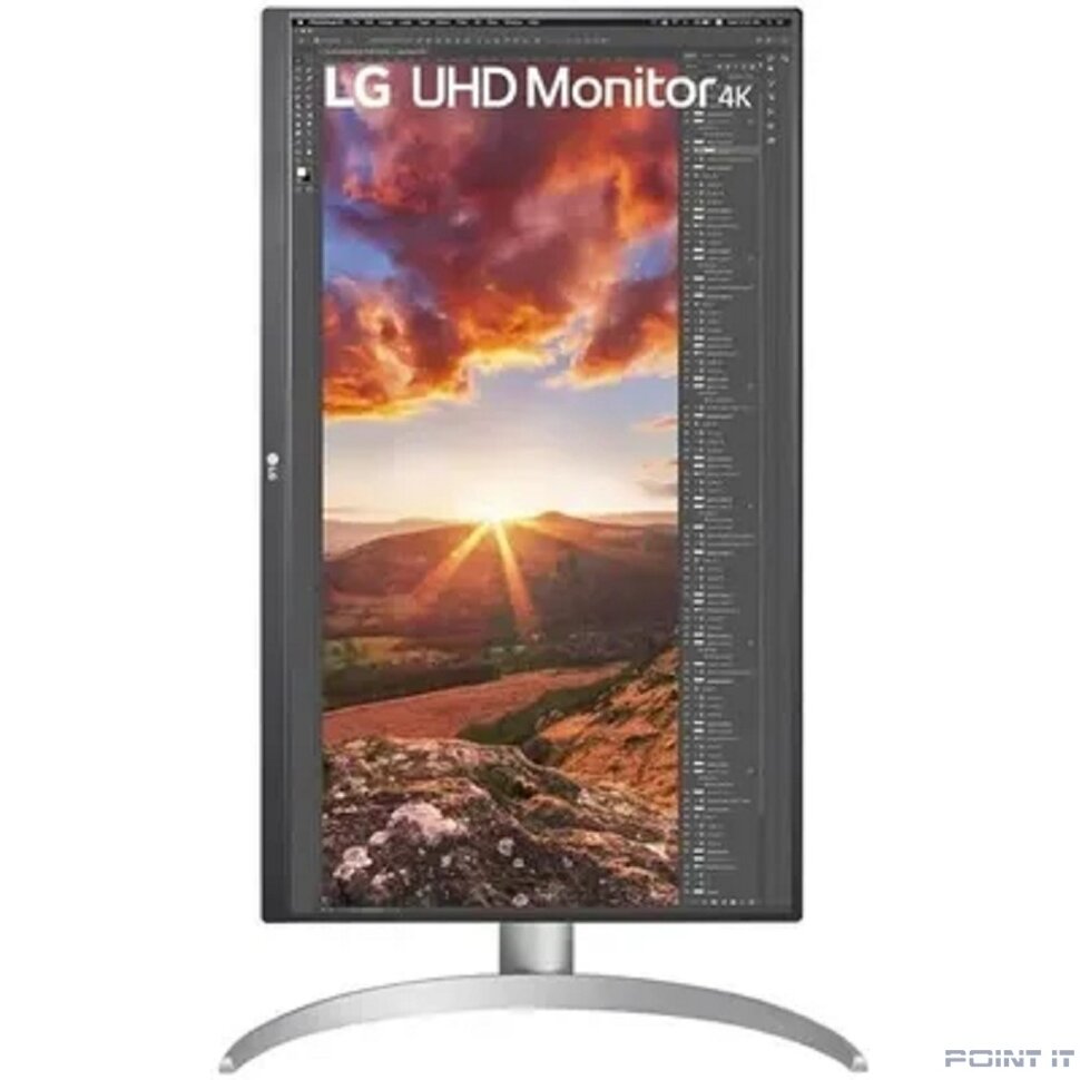 Монитор LCD LG 27" 27UP850K-W {IPS 3840x2160 60Hz 5ms 400cd 1200:1 2xHDMI2.0 DisplayPort1.4 3xUSB3.0 USB-C(90W PD) 2x5W FreeSync VESA}