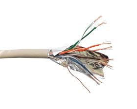 Кабель FTP4 cat.5е, многожильный, экранированный, 305м, Cu, серый, NETKO Optima Silver