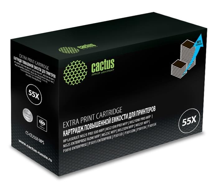 Картридж BLACK /LJ P3015 15K CS-CE255X-MPS CACTUS