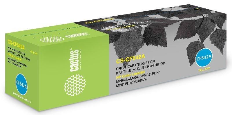 Картридж YELLOW /M254DW/M280NW 1.4K CS-CF542A CACTUS